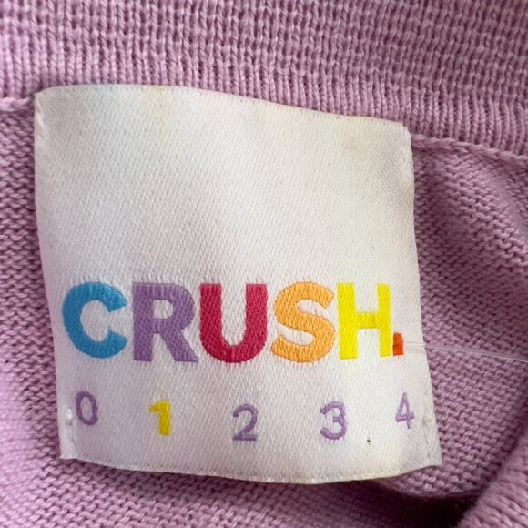 CRUSH Lilac Knit Mini Dress – Collared Button Front | Cotton Silk Cashmere Blend - Picture 7 of 11